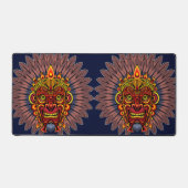 Masque rituel du roi guerrier tribal (Recto)