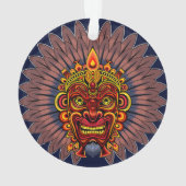 Masque rituel du roi guerrier tribal (dos)