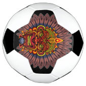 Masque rituel du roi guerrier tribal (Tourné)