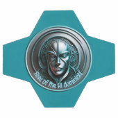 Masque robotique bleu - Montée de l'AI dominioN (Plat)