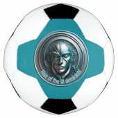 Masque robotique bleu - Montée de l'AI dominioN (Devant)