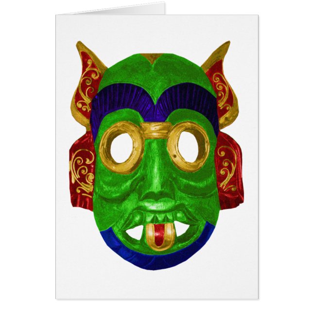 Masque thaïlandais coloré traditionnel (Devant)