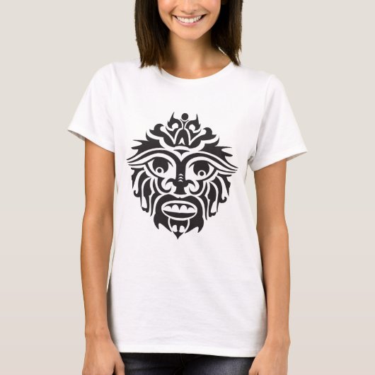 Masque tribal - T-shirt  de base pour femmes (Devant)