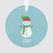 Masque Visage de Noël Snowman 2020 Quarantine (dos)