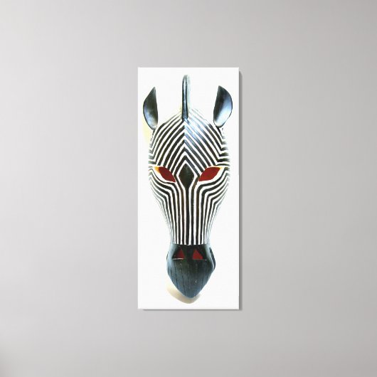masque zébrée toile enveloppée (Recto)