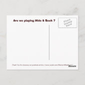 Masquer et rechercher les cartes postales (Dos)