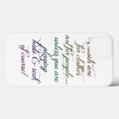 Masquer et rechercher Rainbow Quote iPhone 6 Coque (Verso (horizontal))