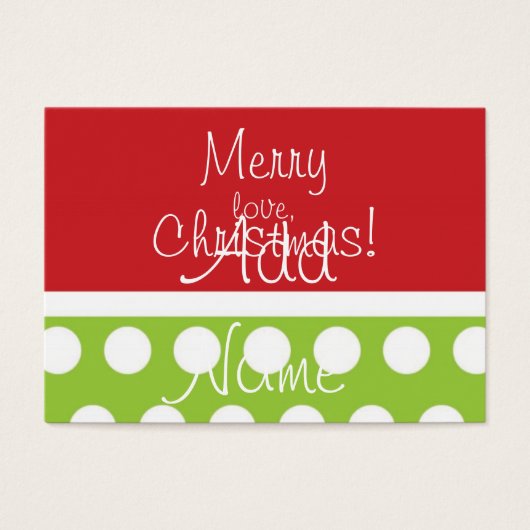 Masquer les étiquettes cadeaux de Noël (Devant)