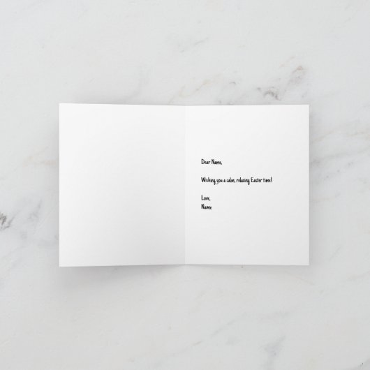 Masquer les oeufs de Pâques Plier Carte pour notes (Intérieur)