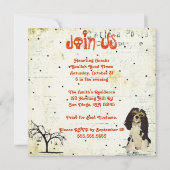 Masquerade Animals Halloween Invitation Kaart (Achterkant)