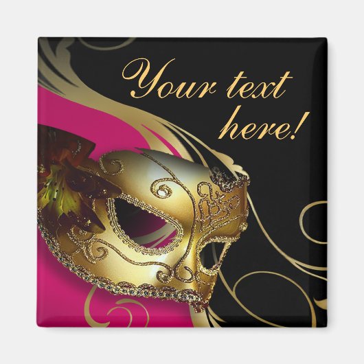 Masquerade Bal Kostuum Party Favor Magnet Magneet (Voorkant)