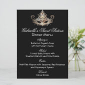Masquerade Ball Dinner Menu (Staand voorkant)