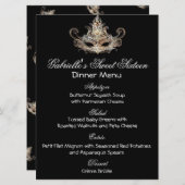 Masquerade Ball Dinner Menu (Voorkant / Achterkant)