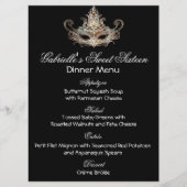 Masquerade Ball Dinner Menu (Voorkant)