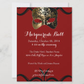 Masquerade Ball-uitnodigingen Kaart (Voorkant)