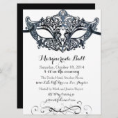 Masquerade Ball-uitnodigingen Kaart (Voorkant / Achterkant)