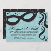 Masquerade Ball-uitnodigingen Kaart (Voorkant / Achterkant)