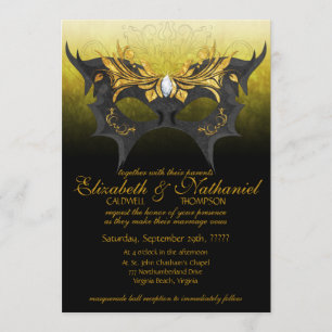 Masquerade Ball Wedding Uitnodiging