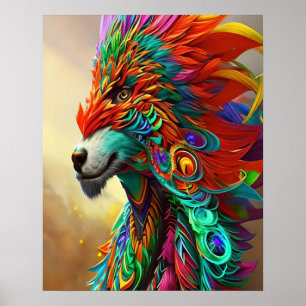 Masquerade Ball Wolf Poster