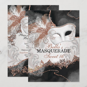 Masquerade Birthday Party-uitnodigingen Kaart