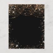 Masquerade Black Quinceanera-uitnodiging Flyer (Achterkant)