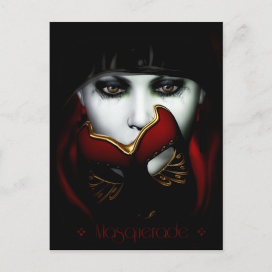 Masquerade Briefkaart (Voorkant)
