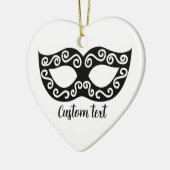 Masquerade carnaval feestmasker Kerstmis ornament (Links)