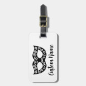 Masquerade carnaval party masker aangepaste reizen bagagelabel (Voorkant verticaal)