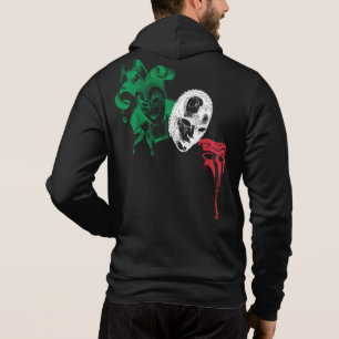 Masquerade Commedia Dell Arte Italiaanse vlag Hoodie
