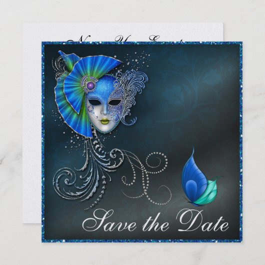 Masquerade - Costume Party Invitation par SRF (Devant / Derrière)