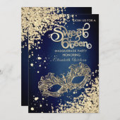 Masquerade diamant luxe goud, zoet 16 kaart (Voorkant / Achterkant)