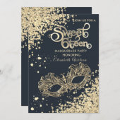 Masquerade diamant luxe goud, zoet 16 kaart (Voorkant / Achterkant)