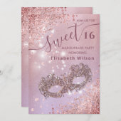 Masquerade diamant luxe roos goud, zoet 16 kaart (Voorkant / Achterkant)