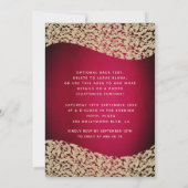 Masquerade diamantdemask red zoet 16 uitnodiging (Achterkant)