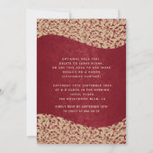 Masquerade diamantdemask red zoet 16 uitnodiging (Achterkant)