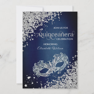 Masquerade diamantluxe Quinceañera blue Kaart