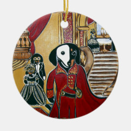 MASQUERADE DOXIE KERAMISCH ORNAMENT