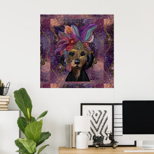 MASQUERADE DOXIE KUNST POSTER
