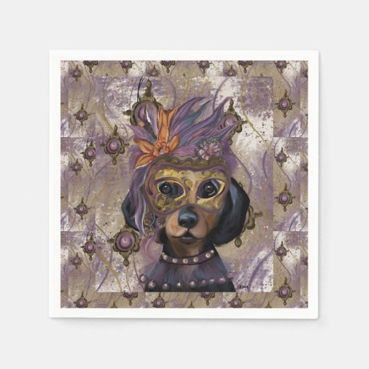 MASQUERADE DOXIE KUNST SERVET (Voorkant)