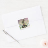 Masquerade Feather Mask Custom Seal Sticker (Envelop)