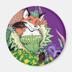 Masquerade Fox Magnet Magneet