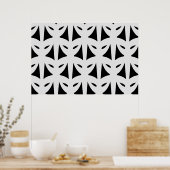 Masquerade in het zwart en zilver poster (Keuken)