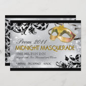 Masquerade Invitation Kaart (Voorkant / Achterkant)