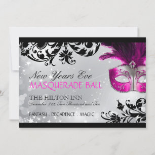 Masquerade Invitation Kaart