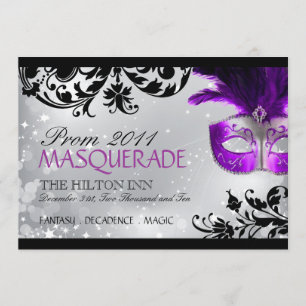 Masquerade Invitation Kaart