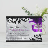 Masquerade Invitation Kaart (Staand voorkant)
