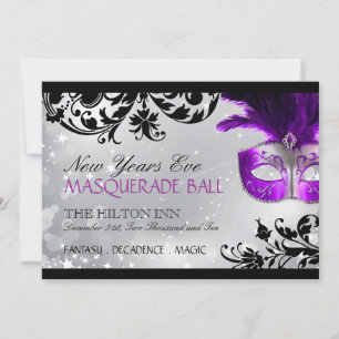 Masquerade Invitation Kaart
