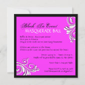 Masquerade Invitation Kaart (Achterkant)