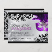 Masquerade Invitation Kaart (Voorkant / Achterkant)