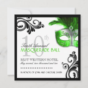 Masquerade Invitation Kaart